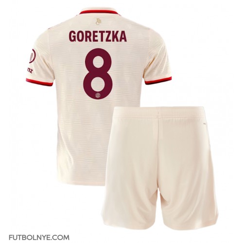 Camiseta Bayern Munich Leon Goretzka #8 Tercera Equipación para niños 2024-25 manga corta (+ pantalones cortos)